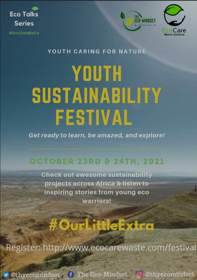 The Youth Sustainability Festival is Tomorrow 23rd Oct 2021
