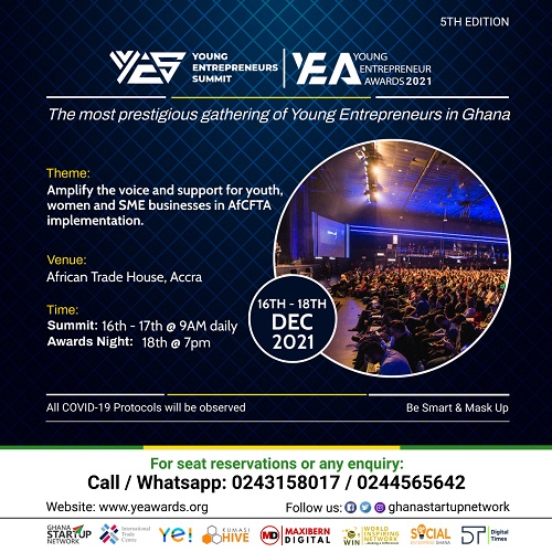 150 Nominees battle for the crown of the Young Entrepreneur Awards (YEA) 2021