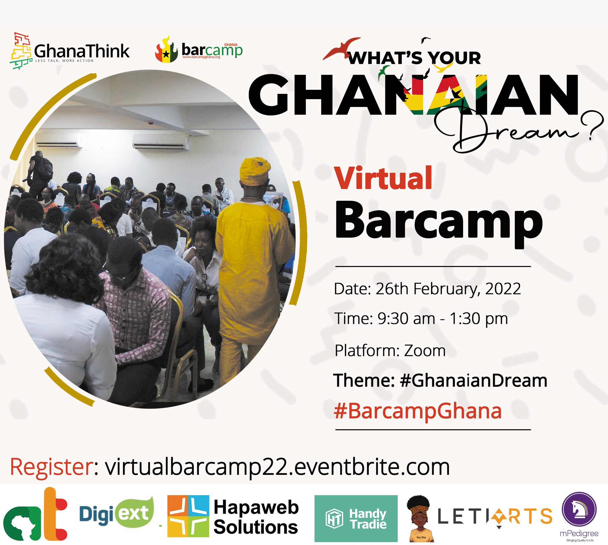 Virtual Barcamp Ghana 2022 is a call to action in working towards our Ghanaian Dream(s)