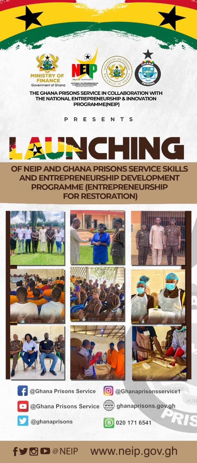 Empowering Change: NEIP and Ghana Prisons Service Launch Entrepreneurship & Skills Training Program for Inmates