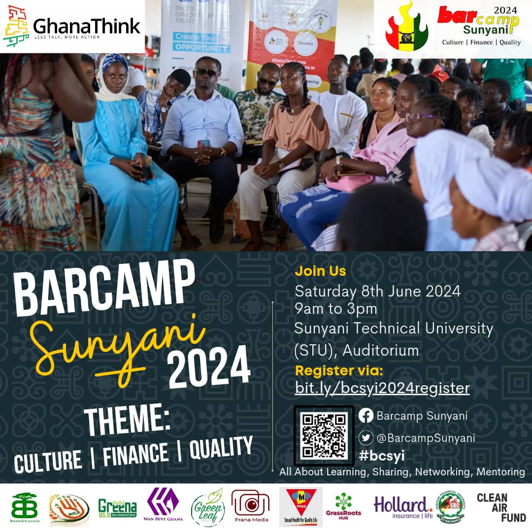 Resources & Networks needed to improve the quality of youth in Sunyani and beyond through Barcamp Sunyani 2024