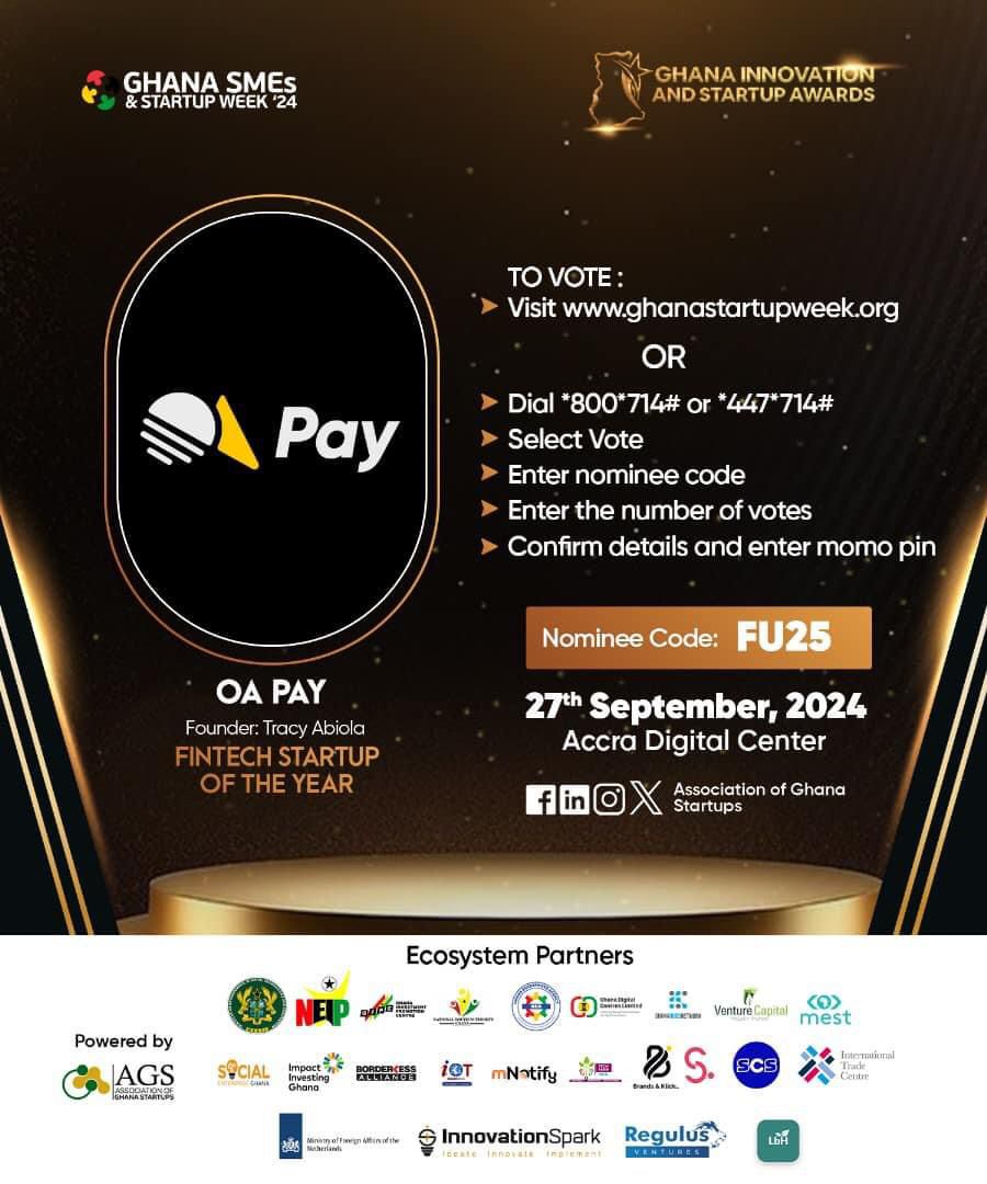 Ghana SME’S and Startup Week Unveils Shortlisted Nominees for the Ghana Innovation and Startup Awards 2024