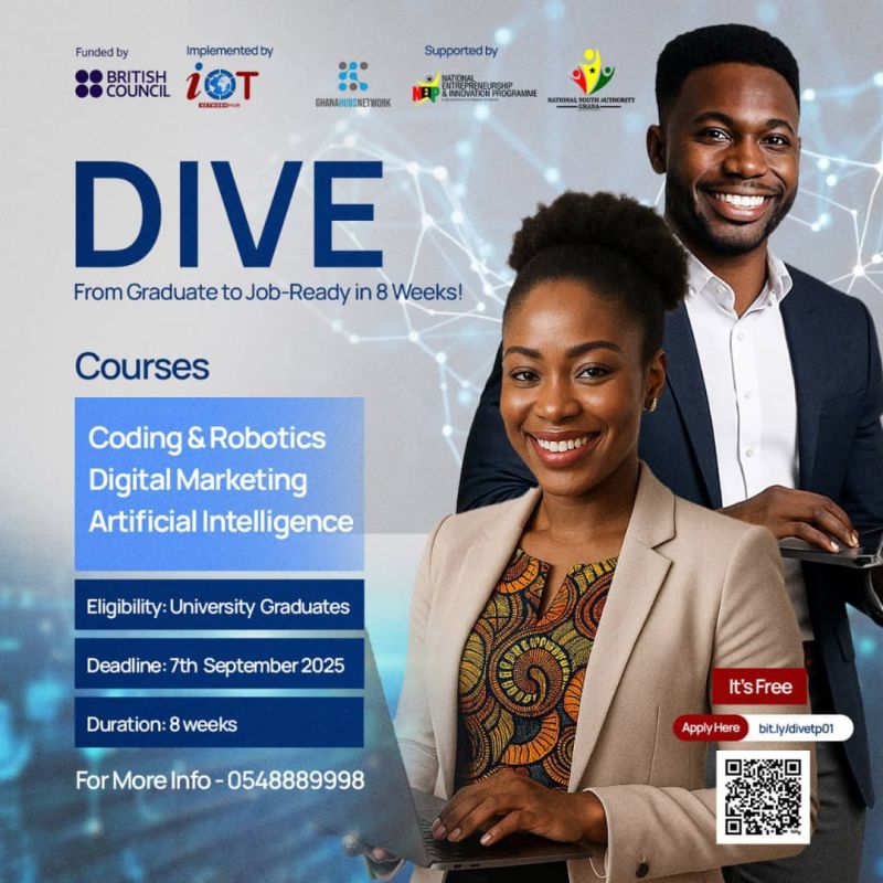 DIVE Into the Future: Empowering Ghana’s Youth with Digital Innovation Skills