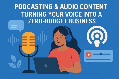 Podcasting & Audio Content: Turning Your Voice Into a Zero-Budget Business