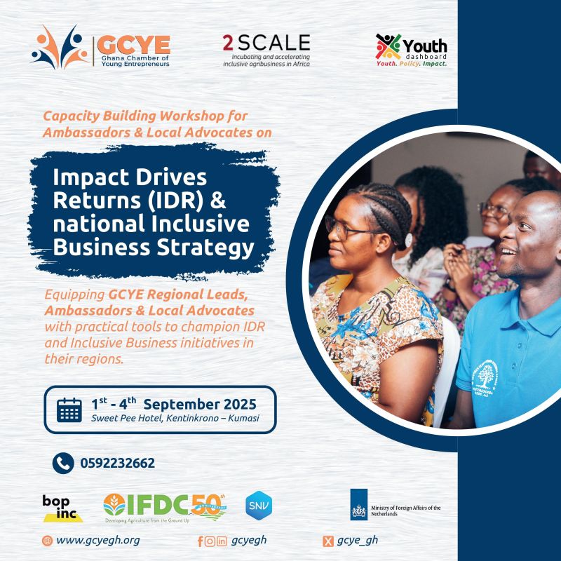 GCYE Empowers Young Entrepreneurs with Inclusive Business Training in Kumasi
