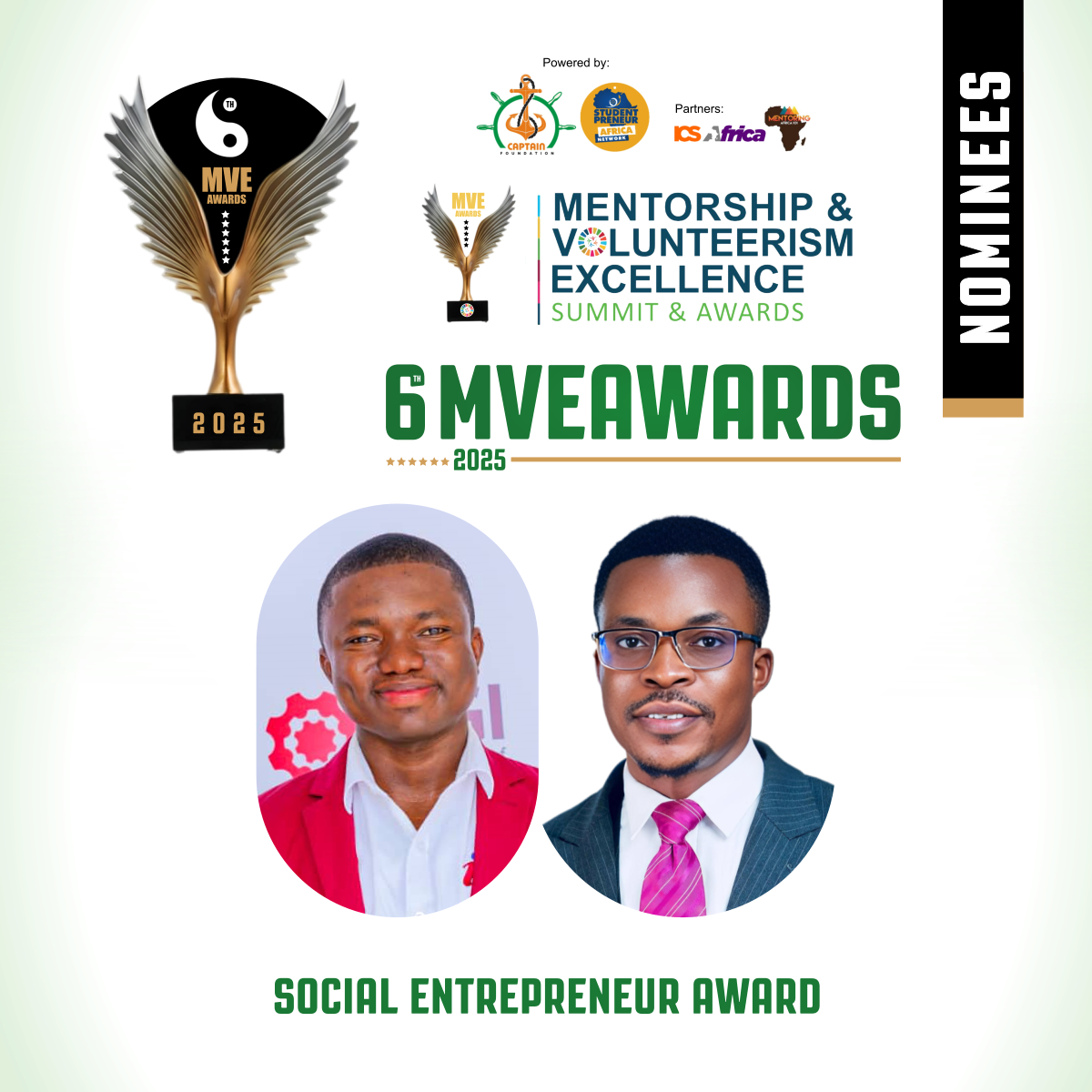 Social Entrepreneur Award: Celebrating Innovation and Social Impact at the 2025 MVE Awards