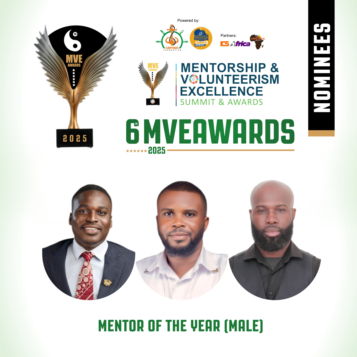 Mentor of the Year (Male): Celebrating Ghana’s Champions of Guidance at the 2025 Mentorship & Volunteerism Excellence Awards